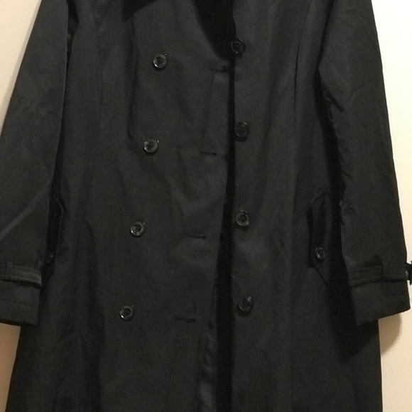Lauren Ralph Lauren Double Breasted Belted Trench Coat missing the belt - Picture 10 of 15